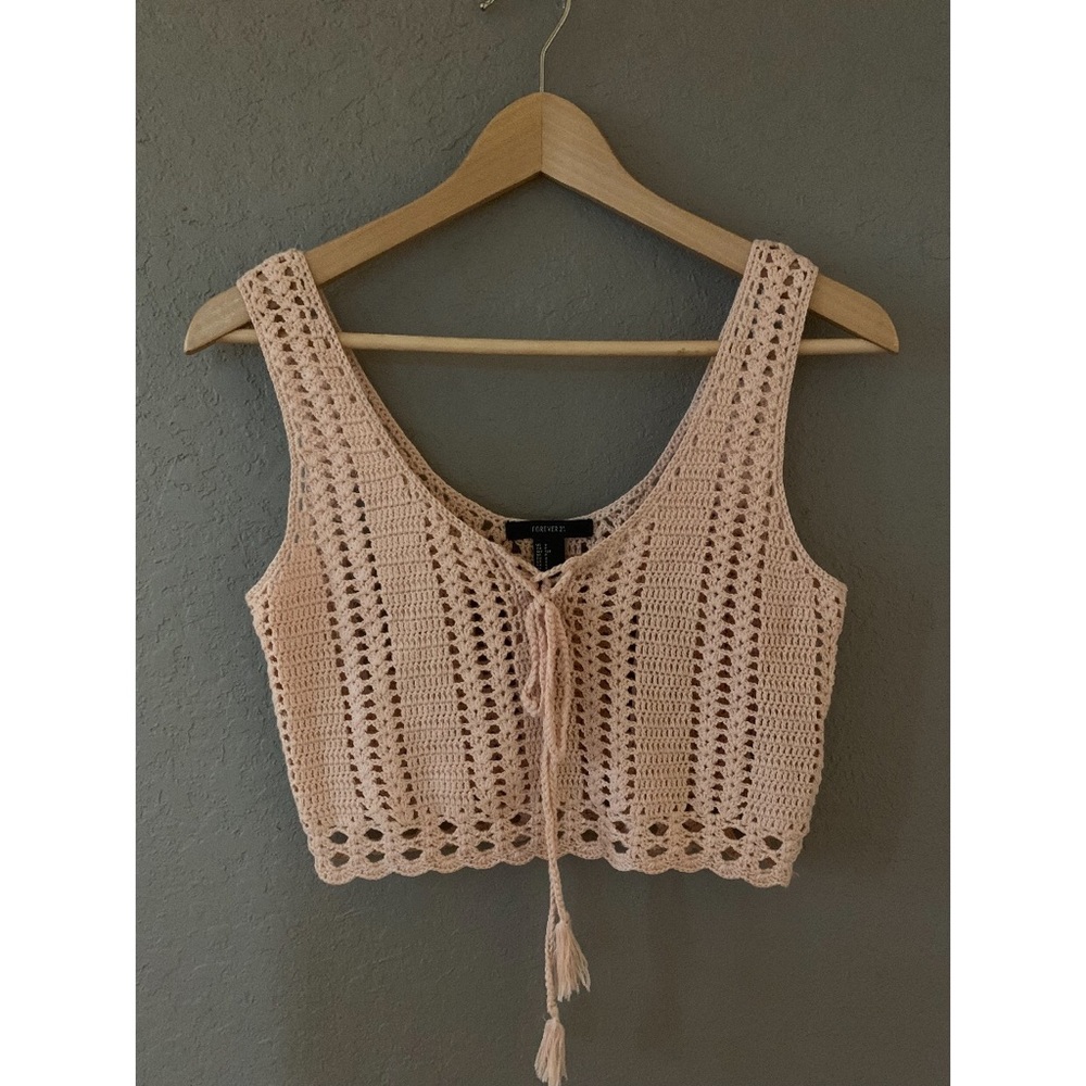 Crochet Knit Crop Top